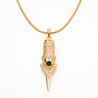 FAVIAMO NECKLACE | HANDCRAFTED 24K GOLD PLATED WITH SPARKLING ZIRCON
