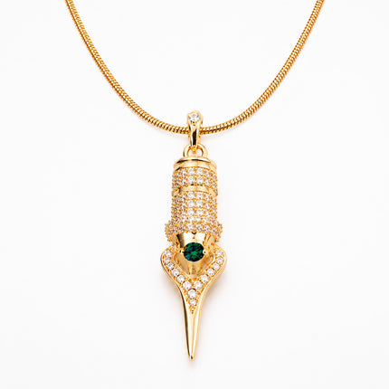 FAVIAMO NECKLACE | HANDCRAFTED 24K GOLD PLATED WITH SPARKLING ZIRCON
