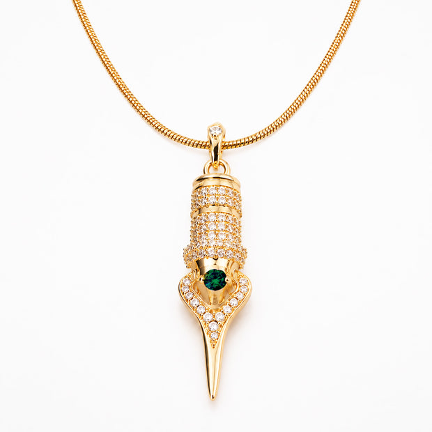 FAVIAMO NECKLACE | HANDCRAFTED 24K GOLD PLATED WITH SPARKLING ZIRCON
