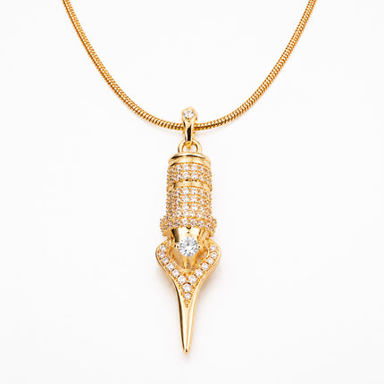 FAVIAMO NECKLACE | HANDCRAFTED 24K GOLD PLATED WITH SPARKLING ZIRCON