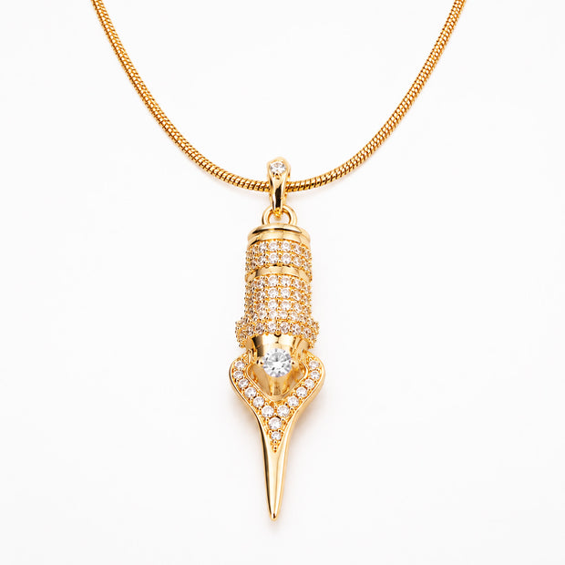 FAVIAMO NECKLACE | HANDCRAFTED 24K GOLD PLATED WITH SPARKLING ZIRCON