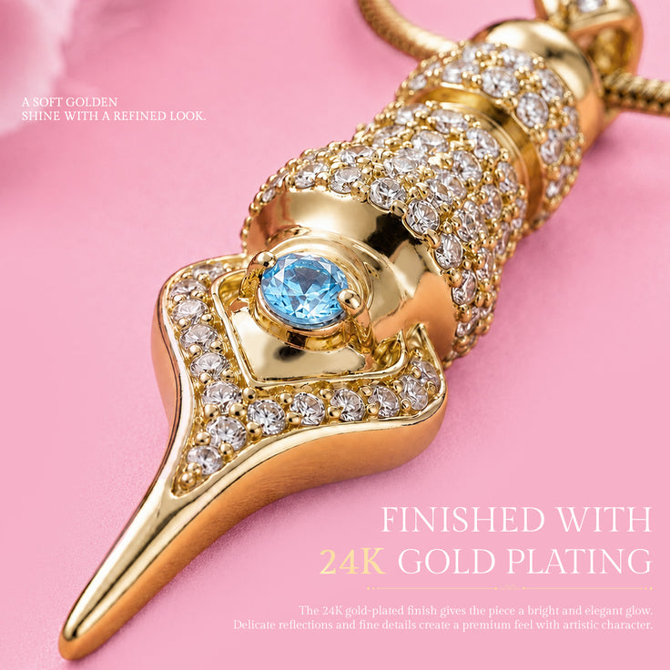FAVIAMO NECKLACE | HANDCRAFTED 24K GOLD PLATED WITH SPARKLING ZIRCON