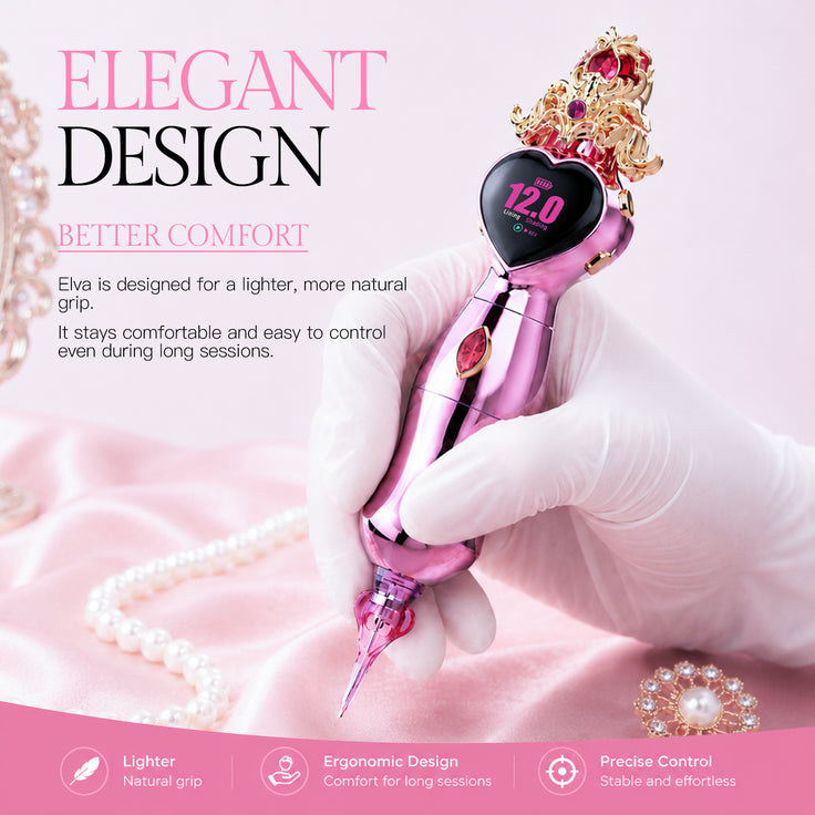 FAVIAMO ELVA ｜ LIGHTWEIGHT AESTHETIC TATTOO MACHINE DESIGNED FOR ARTISTS