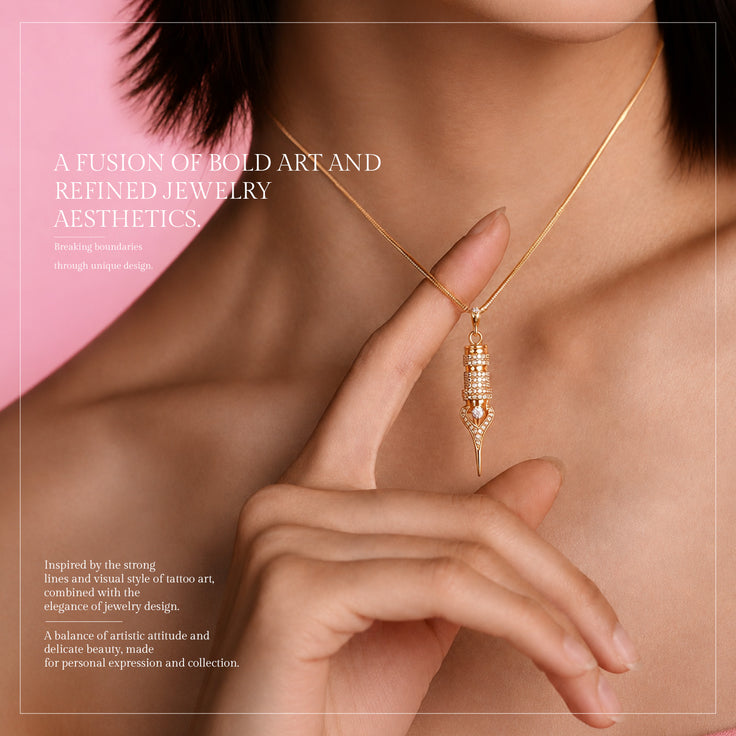 FAVIAMO NECKLACE | HANDCRAFTED 24K GOLD PLATED WITH SPARKLING ZIRCON