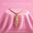 FAVIAMO NECKLACE | HANDCRAFTED 24K GOLD PLATED WITH SPARKLING ZIRCON