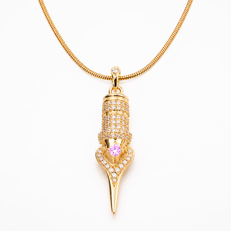 FAVIAMO NECKLACE | HANDCRAFTED 24K GOLD PLATED WITH SPARKLING ZIRCON